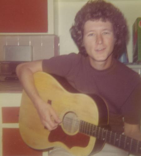 playing guitar